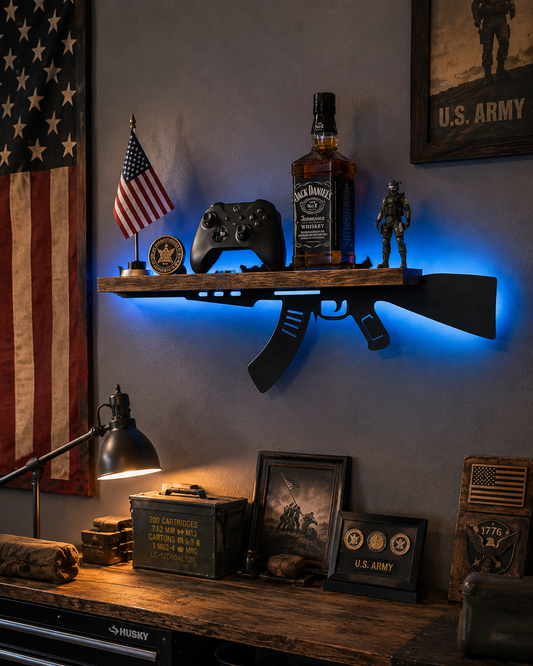 PatriotGlow™ LED Rifle Display Shelf
